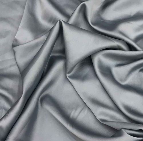 Only Grey RFT Plain Viscose Uppada Silk Fabric, For Garments, Blazer, Packaging Type : Roll