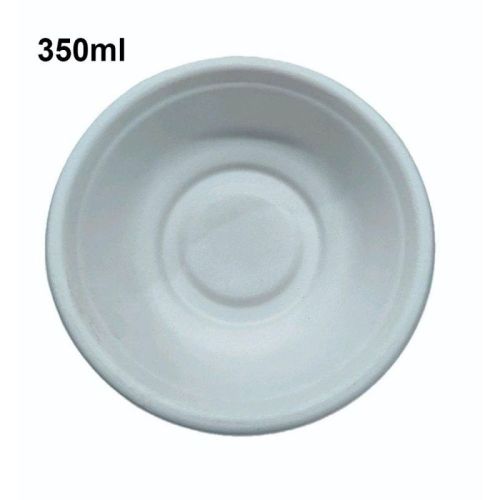 350ml Sugarcane Bagasse Bowl, For Birthday Parties, Weddings, Camping, Bbq, Picnic, Home Use, Corporate Catering Events