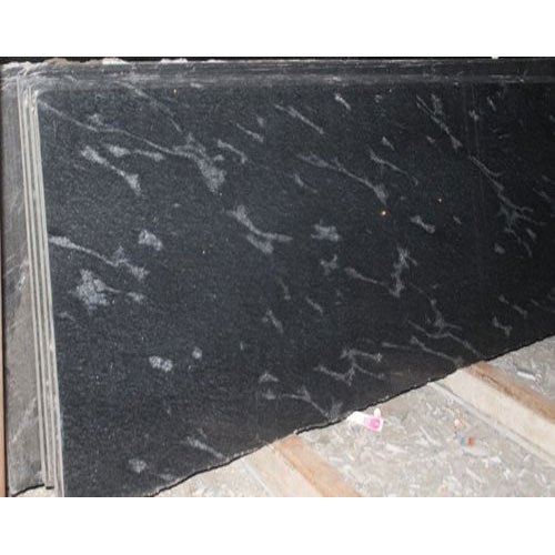 Polished Black Markino Granite Slab