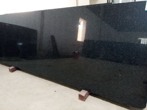 Rectangular Polished Impala Black Granite Slab, Specialities : Fine Finishing, Easy To Clean, Durable