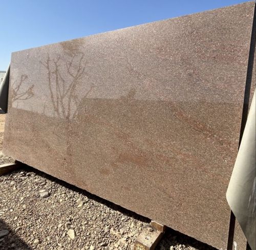 Polished Sparkle Brown Granite Slab