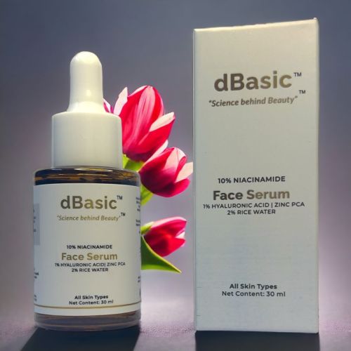 Liquid Dbasic 10% Niacinamide Face Serum, For Skin Care, Packaging Type : Glass Bottle