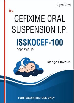 ISSKOCEF-100 Cefixime Dry Syrup, Size : 30ml