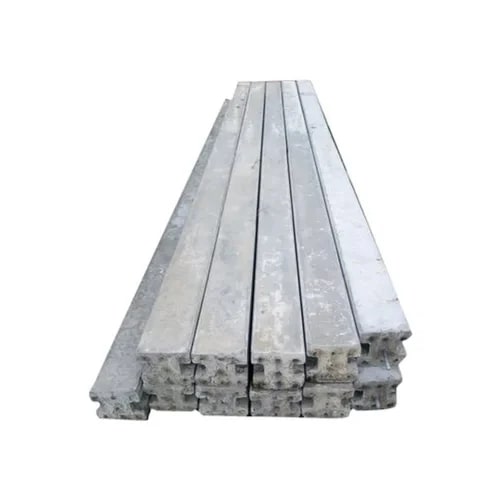 Grey Polished Cement Fencing Poles, Length : 7 Feet
