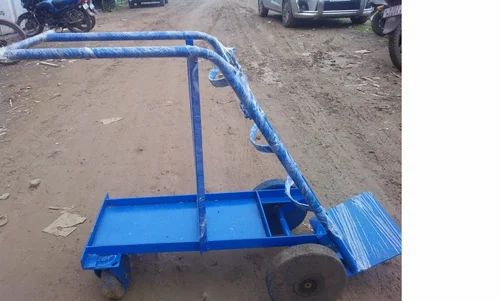 Sre Mild Steel Oxygen Cylinder Trolley, For Hospital