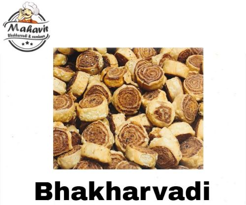 Brown Mahavir Bhakarwadi Namkeen, For Snacks, Home, Certification : FSSAI Certified