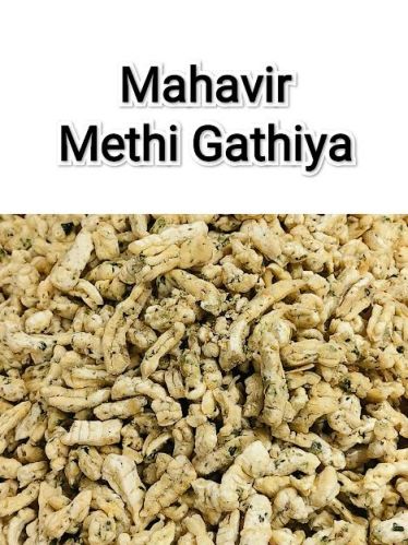 Brown Mahavir Methi Gathiya, For Snacks, Home, Restaurant, Certification : FSSAI Certified