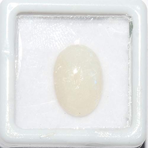 White Oval Opal Stone, Packaging Type : Plastic Box