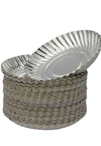 Paper Plates, Color : Silver