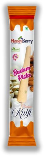 HONEY BERRY Badam Pista Kulfi, For Restaurant, Office Pantry, Packaging Type : Packet