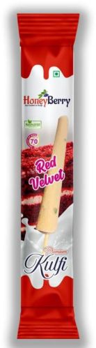 HONEY BERRY Red Velvet Kulfi, For Restaurant, Home Purpose, Packaging Type : Packet