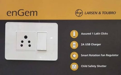 L&T EnGem 6 A 1 WAY SWITCH