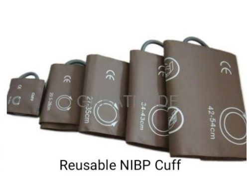 Latex Material NIBP Cuff, For Clinic, Hospital, Color : Grey