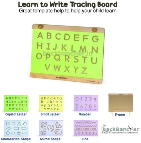 Kids Learn To Write Tracing Board, Style : Educational