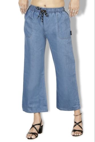 Zoya Dresses Plain Denim Palazzo, Size : XL