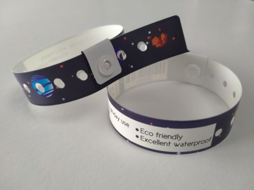 Printed EcoDura Custom Wristbands, Shape : Round