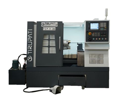 415v V-belt Or Geared Tcp-h-200l CNC Lathe Machine, For Industrial