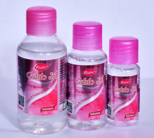 Liquid Natural Rose Rishi Gulab Jal, For Facial Cleanser, Skin Care, Packaging Type : Plastic Bottle