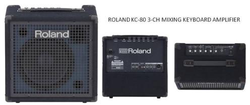 220V Roland KC-80 3-Ch Mixing Keyboard Amplifier, For Manual, Color : Black