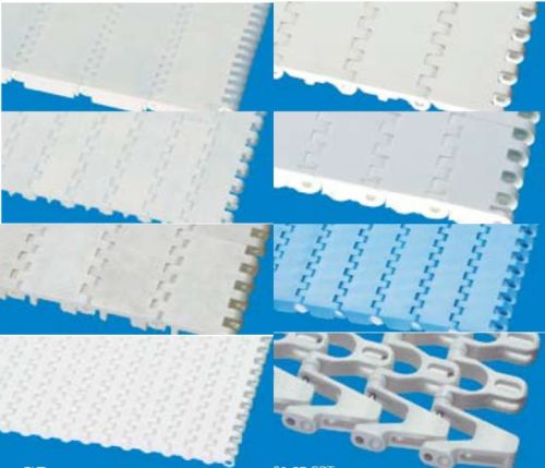 Blue Plain HDPE Plastic Modular Belts, For Industrial Use, Length : 0-50Mtr