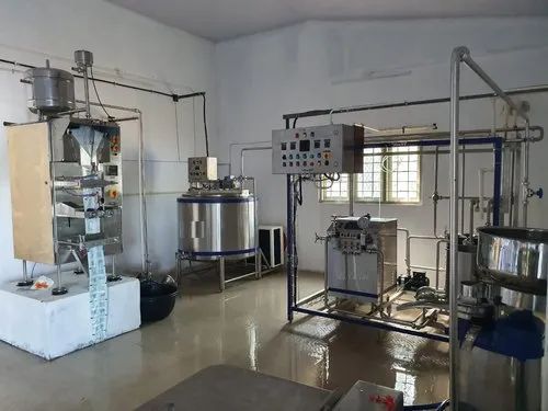 Electric Mild Steel Mini Milk Process Plant, For Dairy Industry, Capacity : 100 LPH