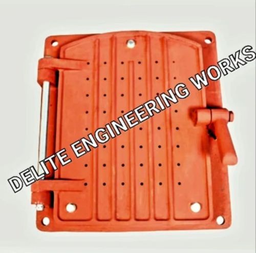 Red-oxide Hinged Cast Iron Boiler Fire Door, For Power Plant, Steel Plant