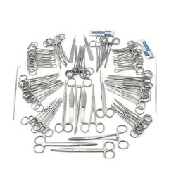 Stainless Steel 100-150gm Abdominal Hysterectomy Set, Packaging Type : Paper Box