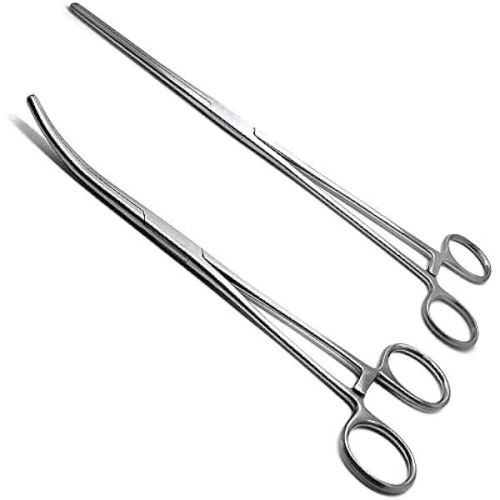 Silver Artery Forcep Pean Straight And Curved, Size : 6inch