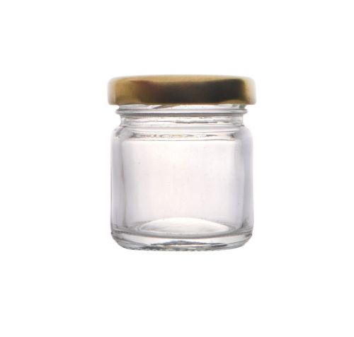 1.5 Oz Glass Jar With Metal Lid