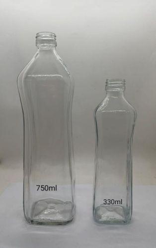 Screw Cap Water Glass Bottle, Storage Capacity : 750ml, 330ml