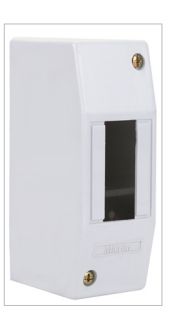 Rectangular Polycarbonate 1/2 Pole Plastic Enclosure, Color : Grey