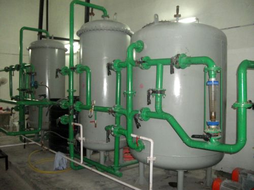 Mechanical MILD STEEL / FRP / MSR/L 100-1000kg Water Softening Plant, For All Industries, Capacity : Range From 1m3/HR To 50 m3/HR