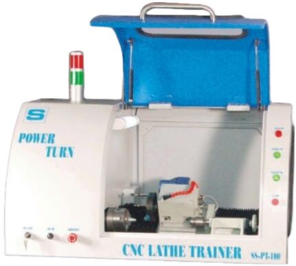 Electric Mild Steel CNC Trainer Lathe Machine, For Industrial Use, Packaging Type : Metal Sheet Box