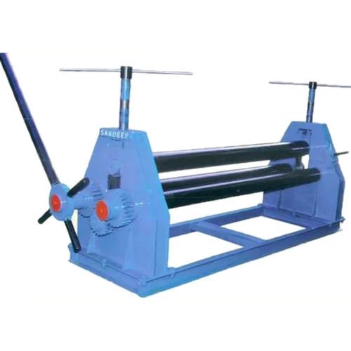 Sandeep Blue Semi Automatic Polished Electric 50 Hz Horizontal Roll Bending Machine, For Industrial