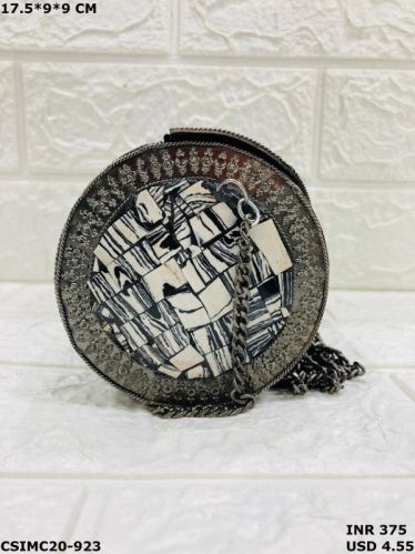 Tayyab Handicraft Polished Metal Clutch