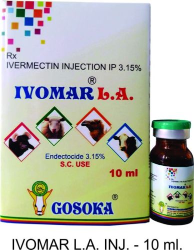 Gosoka Ivermectin Injection IP 3.15%, Grade : Pharmaceutical Grade