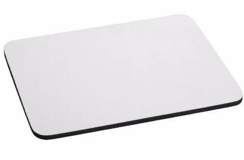 White Square Rubber Plain Sublimation Mouse Pad, For Home, Office, School, Size : 7x9