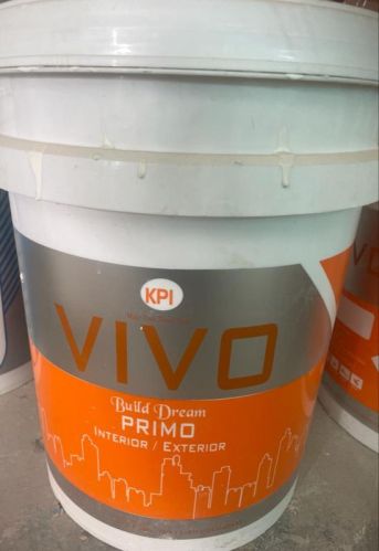 White Vivo Build Dream Primer Paint, For Brush, Roller, Packaging Type : Bucket