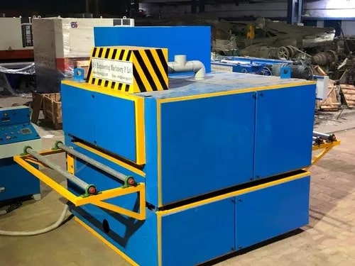 Semi Automatic Plywood Brush Sanding Machine, Color : Blue