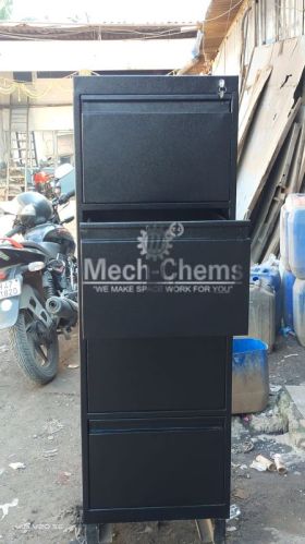 MECHCHEMS Mild Steel Fire Resistance Filing Cabinet, Color : Grey