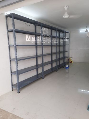 Mechchems Mild Steel Iron Storage Racks, Color : Grey