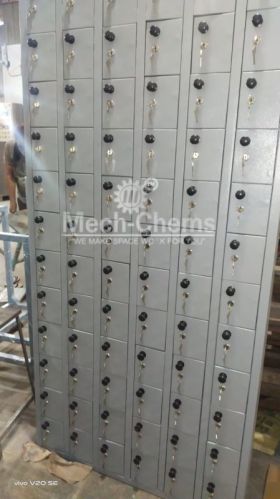 Mechchems Mild Steel Mobile Locker Cabinet