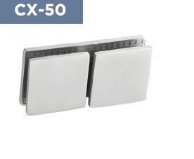 Silver Polished Aluminium CX-50 Glass Door Connector, Feature : Corrosion Resistance, Rust Proof