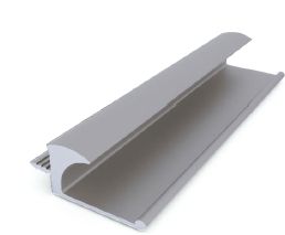 Sliver Helicon Aluminum J Profile, For Building Use, Length : 3000 Mm