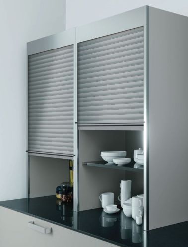 Helicon PVC Kitchen Rolling Shutter, Color : Grey