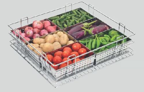 Polished Stainless Steel Vegetable Basket, For Kitchen Use, Feature : Dimensional, High Quality, Rust Proof