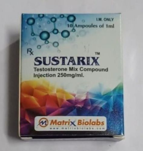 Light White Manual Sustarix- Testesterone Mix Compound 250mg/ml
