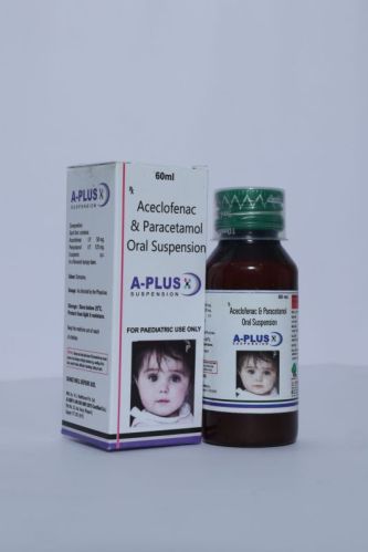 Liquid Aceclofenac Paracetamol Suspension, For Hospital, Clinical, Grade : Medicine Grade