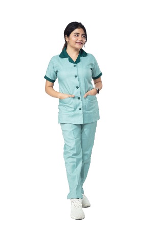 Cotton Hospital Nurse Uniform, Gender : Female