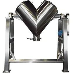 Silver 440V Semi Automatic V Blender, Feature : Stable Performance, Rustproof